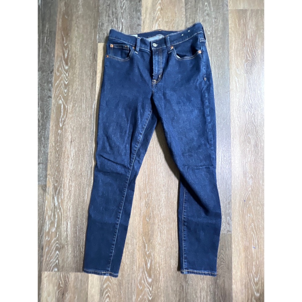 Gap True‎ Skinny Jeans Women 10R 30 Dark Wash Mid Rise Denim Pants 1178